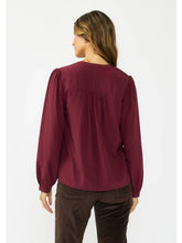 Load image into Gallery viewer, Merlot Pintuck Top