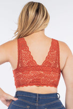 Load image into Gallery viewer, Black Lace Back Brami Plus