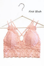 Load image into Gallery viewer, Blush Crochet Lace Bralette