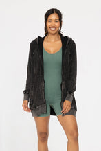 Load image into Gallery viewer, Mono B Washed Oversized Waffle Hoodie