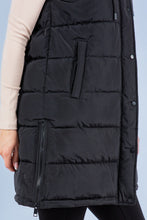 Load image into Gallery viewer, Long Black Puffer Vest