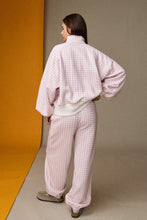 Load image into Gallery viewer, Pink Gingham Snap Pullover