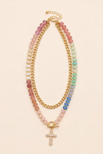 Load image into Gallery viewer, Chain Beaded Necklace