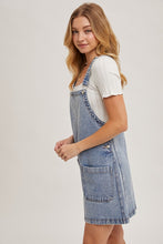 Load image into Gallery viewer, Blu Ivy Denim Overall Mini Dress