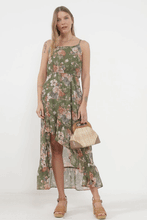 Load image into Gallery viewer, Olive Floral High Low Maxi