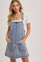 Load image into Gallery viewer, Blu Ivy Denim Overall Mini Dress