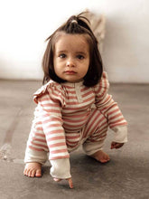 Load image into Gallery viewer, Rose Stripe Organic Growsuit - Baby