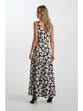 Load image into Gallery viewer, Doe + Rae B+W Bold Floral Dress