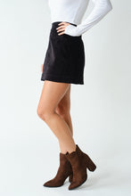 Load image into Gallery viewer, Black Corduroy Skirt