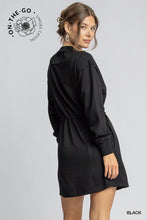 Load image into Gallery viewer, Black Luxe Mini Dress