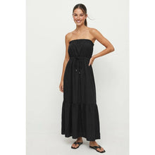 Load image into Gallery viewer, Naked Zebra Black Strapless Maxi