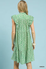 Load image into Gallery viewer, Umgee Green Leaf Print Dress