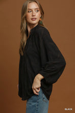 Load image into Gallery viewer, Black Jacquard Top