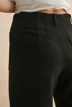 Load image into Gallery viewer, Black Ponte Cropped Pants