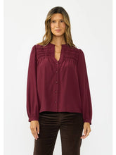 Load image into Gallery viewer, Merlot Pintuck Top