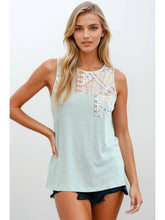 Load image into Gallery viewer, Mint Patchwork Tank