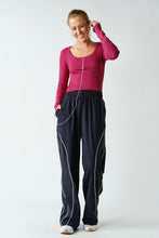 Load image into Gallery viewer, Black Track Pants