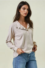 Load image into Gallery viewer, Beige Striped Pullover