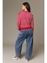 Load image into Gallery viewer, Elsie Stripe Red Cardigan