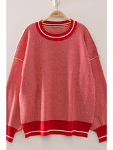 Load image into Gallery viewer, Varsity Red Check Sweater
