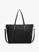 Load image into Gallery viewer, Scarlet Black Nylon Tote