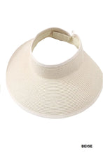 Load image into Gallery viewer, Ivory Packable Visor Hat
