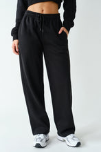 Load image into Gallery viewer, Black Relaxed Sweatpants