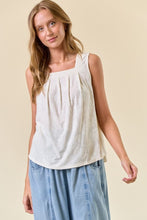 Load image into Gallery viewer, Doe + Rae Off White Square Neck Tank