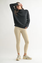 Load image into Gallery viewer, Mono B Black Washed Waffle Top