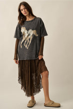 Load image into Gallery viewer, Distressed Cotton Horse Tee