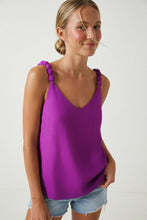 Load image into Gallery viewer, Naked Zebra Violet Bubble Strap Tank