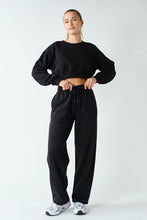 Load image into Gallery viewer, Black Relaxed Sweatpants