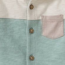 Load image into Gallery viewer, Sage Slub Baby Hooded Jumpsuit