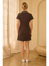 Load image into Gallery viewer, Skies are Blue Espresso Modal Polo Dress