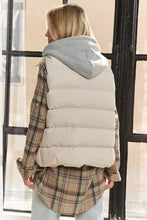 Load image into Gallery viewer, Cream Hoodie Vest