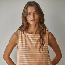 Load image into Gallery viewer, By Together Coral Stripe Tank