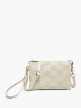 Load image into Gallery viewer, Izzy White Checkered Crossbody