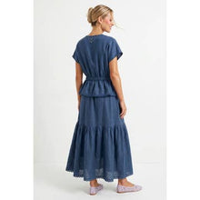 Load image into Gallery viewer, Slate Green Linen Tied Top