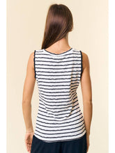 Load image into Gallery viewer, B+W Textured Stripe Tank