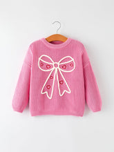 Load image into Gallery viewer, Bow + Heart Sweater - Kids