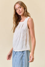 Load image into Gallery viewer, Doe + Rae Off White Square Neck Tank