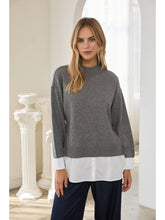 Load image into Gallery viewer, Grey Layered Sweater