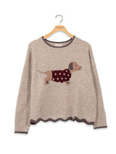Load image into Gallery viewer, Mocha Rosalie Dog Sweater

