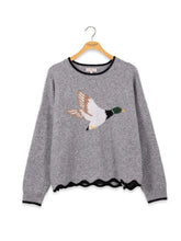 Load image into Gallery viewer, Grey Rosalie Duck Sweater
