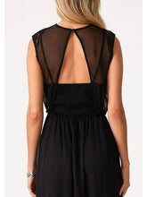 Load image into Gallery viewer, Lovestitch Black Chiffon Lace Maxi
