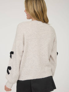 Oatmeal Bow Sweater