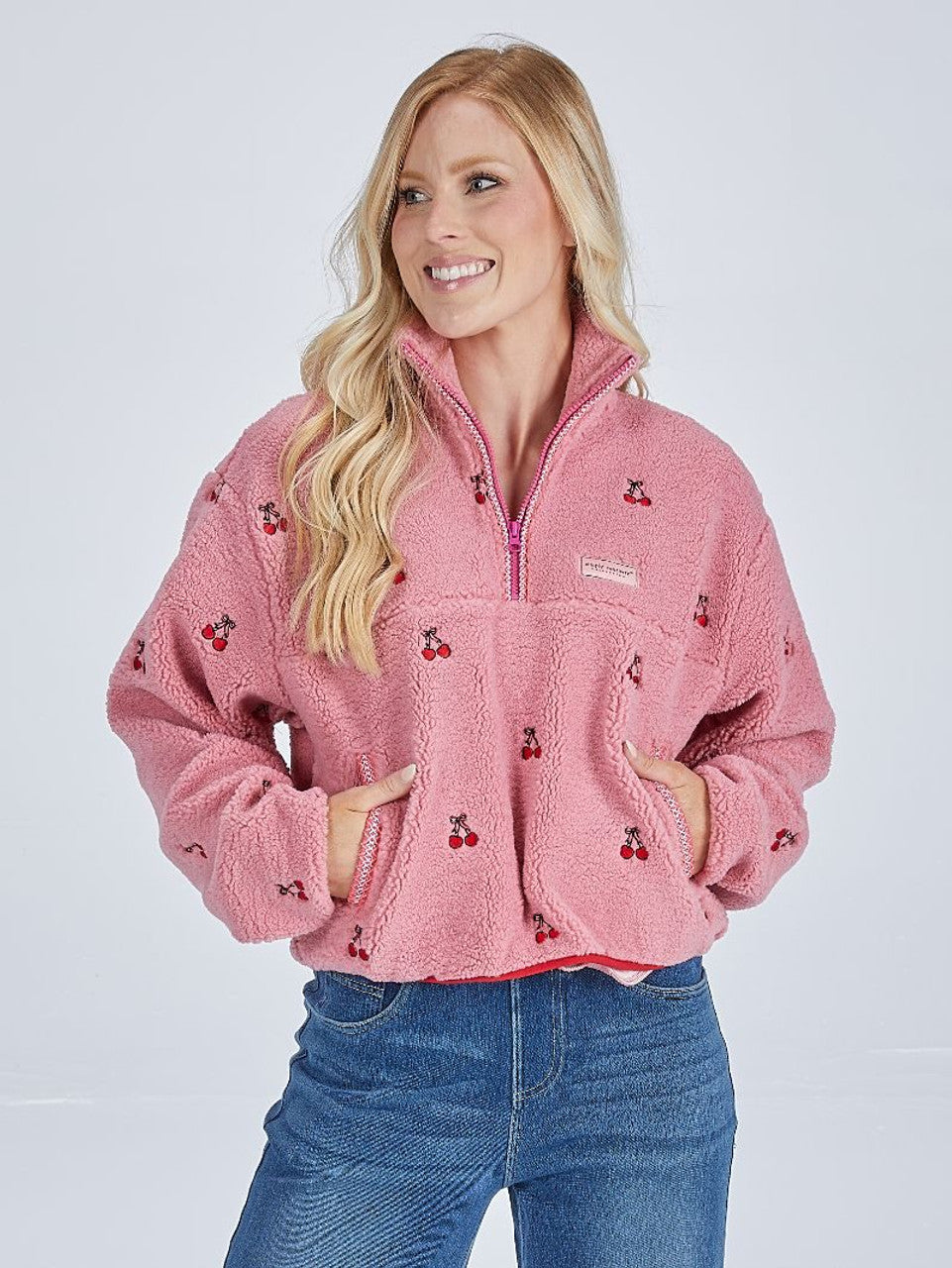 Cherry Fleece Pullover