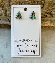 Load image into Gallery viewer, Two Sisters Holiday Earrings
