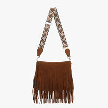 Load image into Gallery viewer, Sadie Brown Fringe Purse
