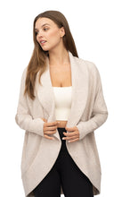 Load image into Gallery viewer, Heather Oatmeal Scuba Cardigan
